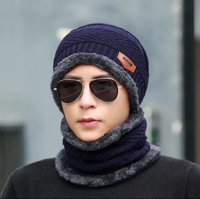 wollen Winter Cap and neck cover