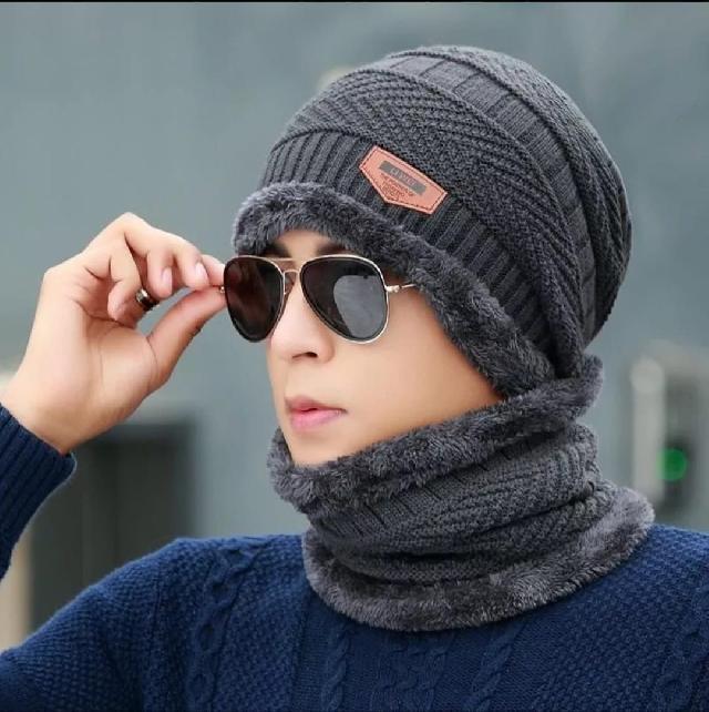 wollen Winter Cap and neck cover